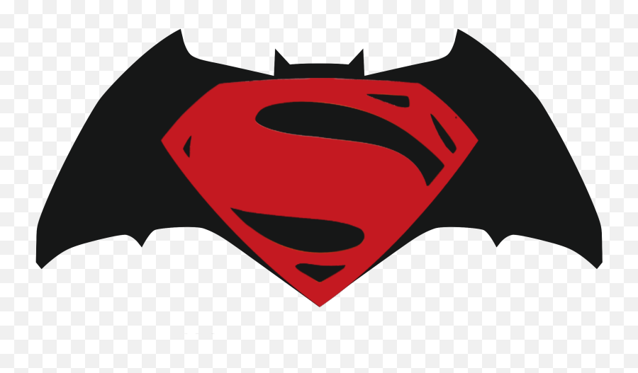 Download Batman Vs Superman Clipart At Getdrawings - Batman Logo Of Bat Man V Super Man Emoji,Superman Clipart