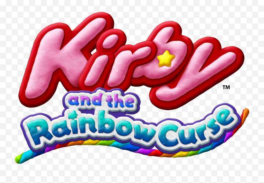 Kirby And The Rainbow Curse Review Colorful Clayful Fun Emoji,Kirby Logo Png