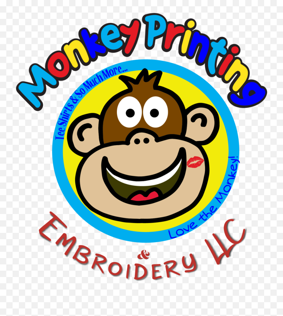 Monkey Printing Emoji,Monkey Logo