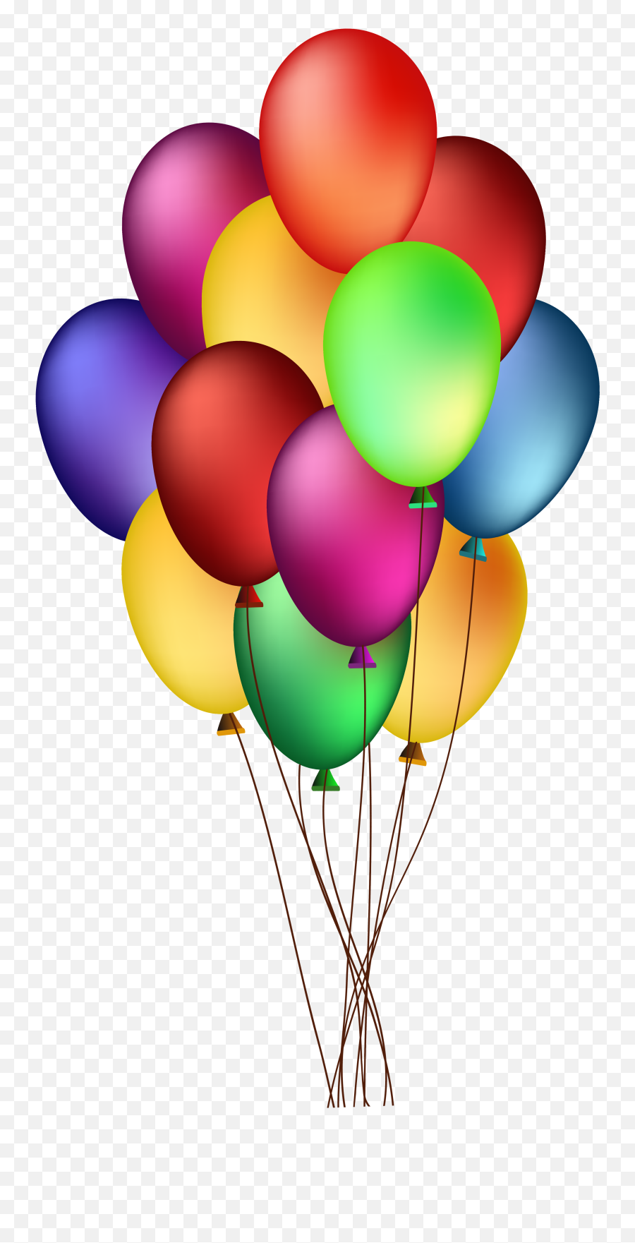 Happy Birthday Clip Art Birthday - Colorful Balloons Png Emoji,Balloons Clipart