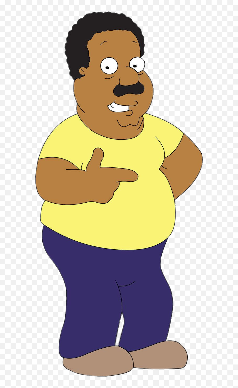 Family Guy Cleveland Brown Cool Png Image - Cleveland Family Guy Transparent Emoji,Cool Png