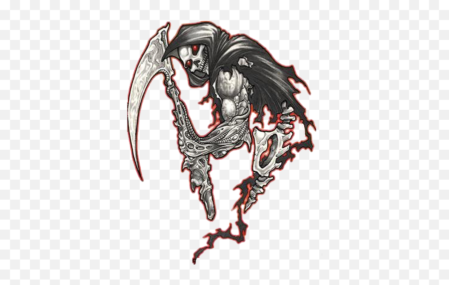 Costume Drawing Grim Reaper Transparent - Grim Reaper Tattoo Png Emoji,Reaper Png