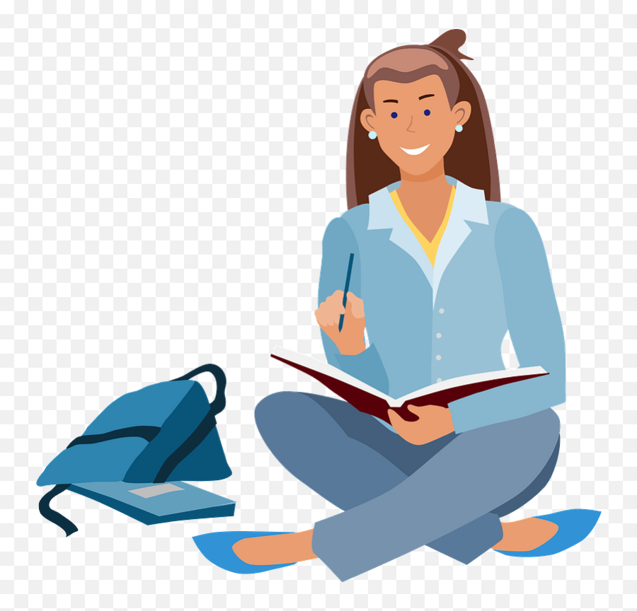 Student Clipart - Transparent College Student Studying Emoji,Student Clipart