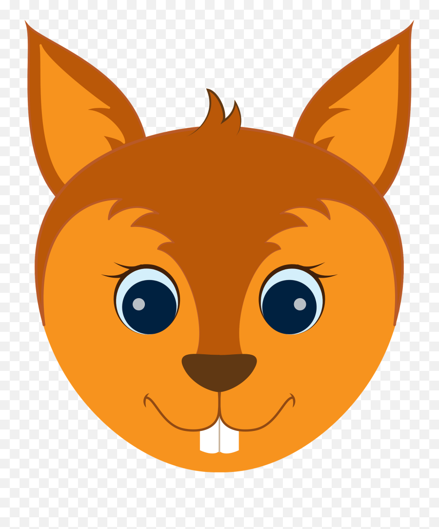Squirrel Face Clipart - Creazilla Squirrel Face Clipart Emoji,Squirrel Clipart