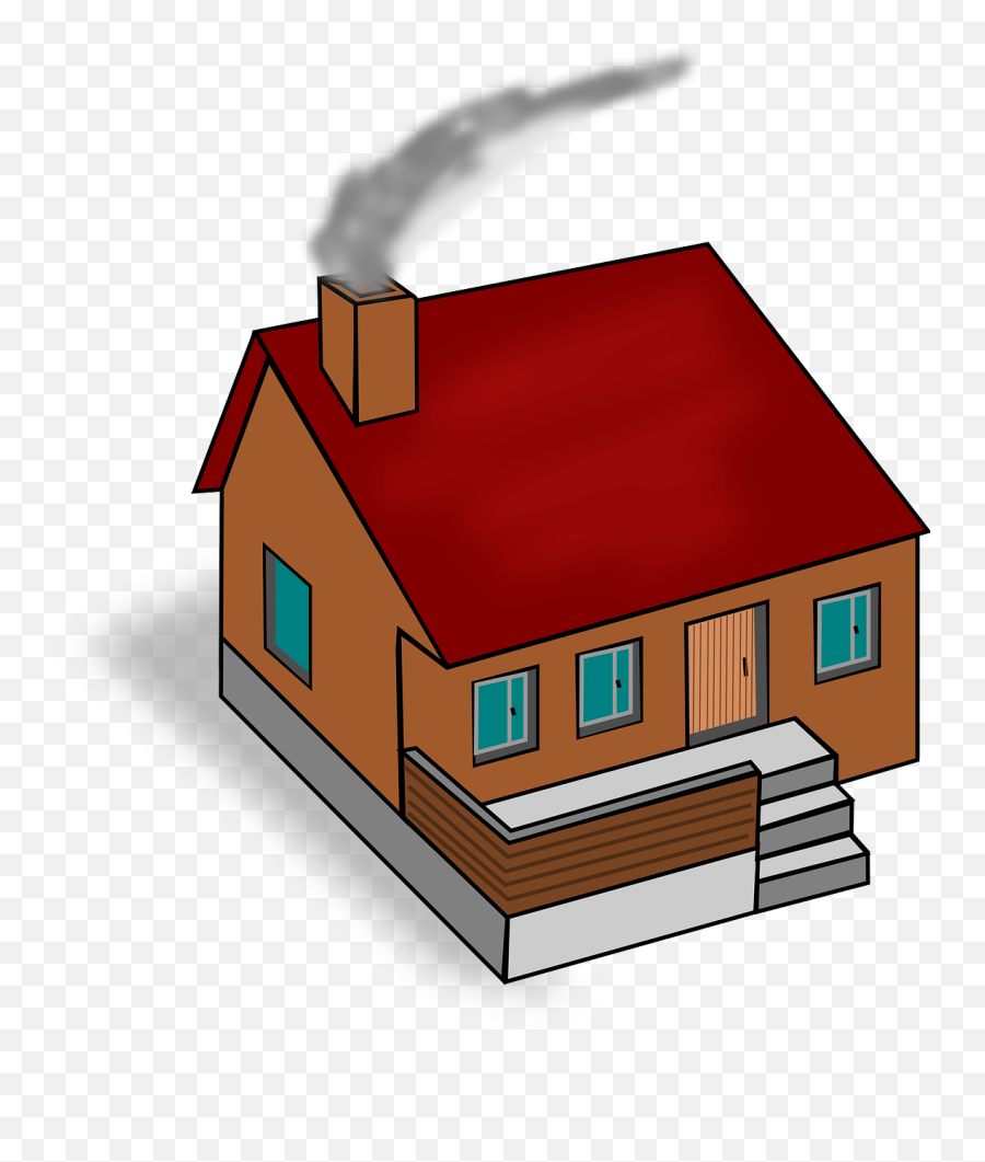 Chimney Smoke Png - House Cartoon Png Gif Emoji,Smoke Gif Png