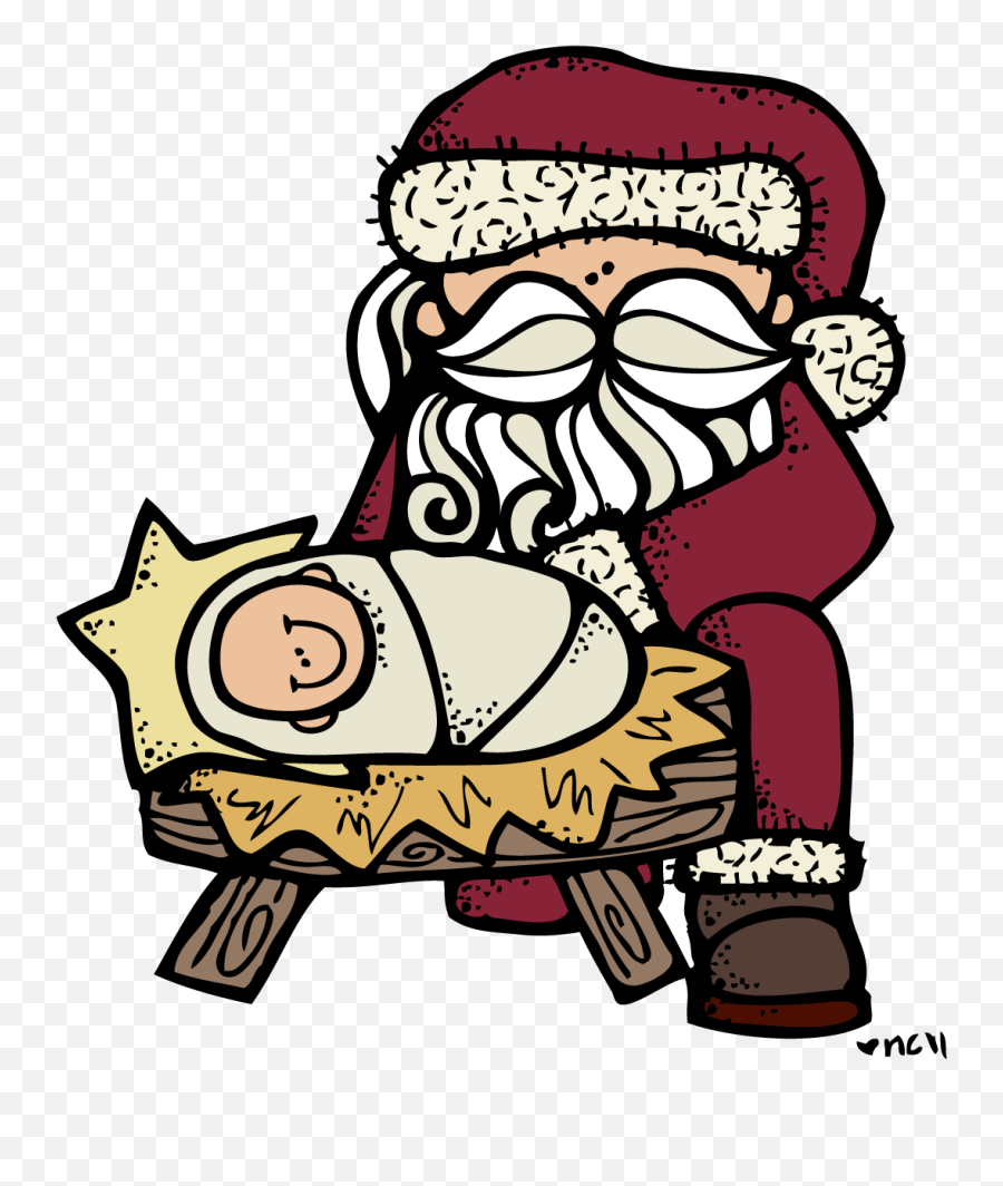 Nativity Clipart Light Jesus Nativity Light Jesus - Santa And Baby Jesus Clipart Emoji,Nativity Clipart