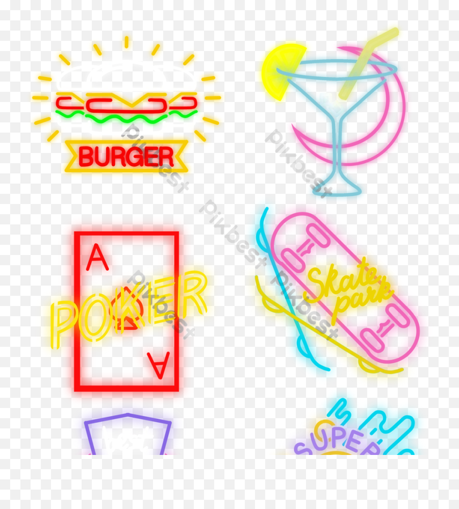 Neon Sign Shop Sign - Horizontal Emoji,Neon Sign Png