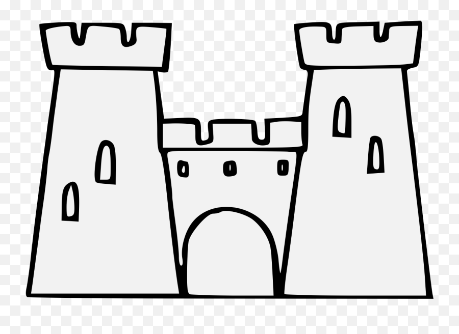Castle - Birthday Clipart Full Size Clipart 1815523 Castle Line Art Png Emoji,Birthday Clipart Black And White