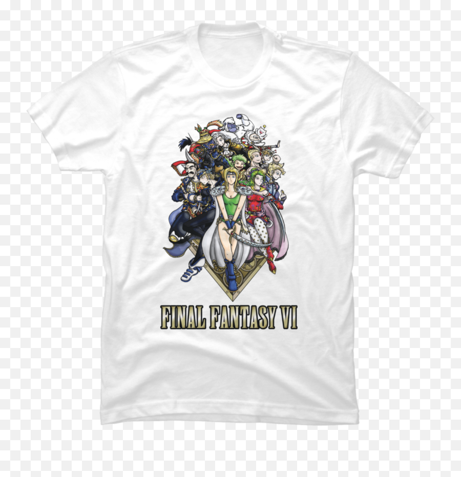Final Fantasy Vi Heroes Final Fantasy Vi Tshirt Designs - Supervillain Emoji,Final Fantasy 6 Logo