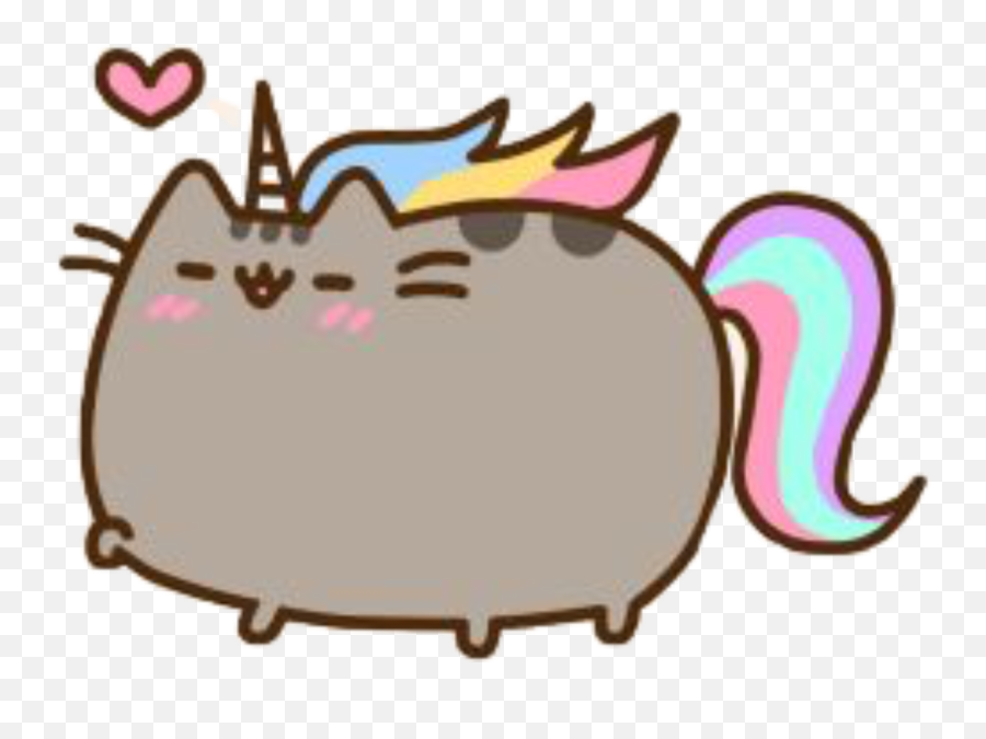 Transparent Pusheen Clipart - Cute Kawaii Pusheen Unicorn Emoji,Pusheen Png