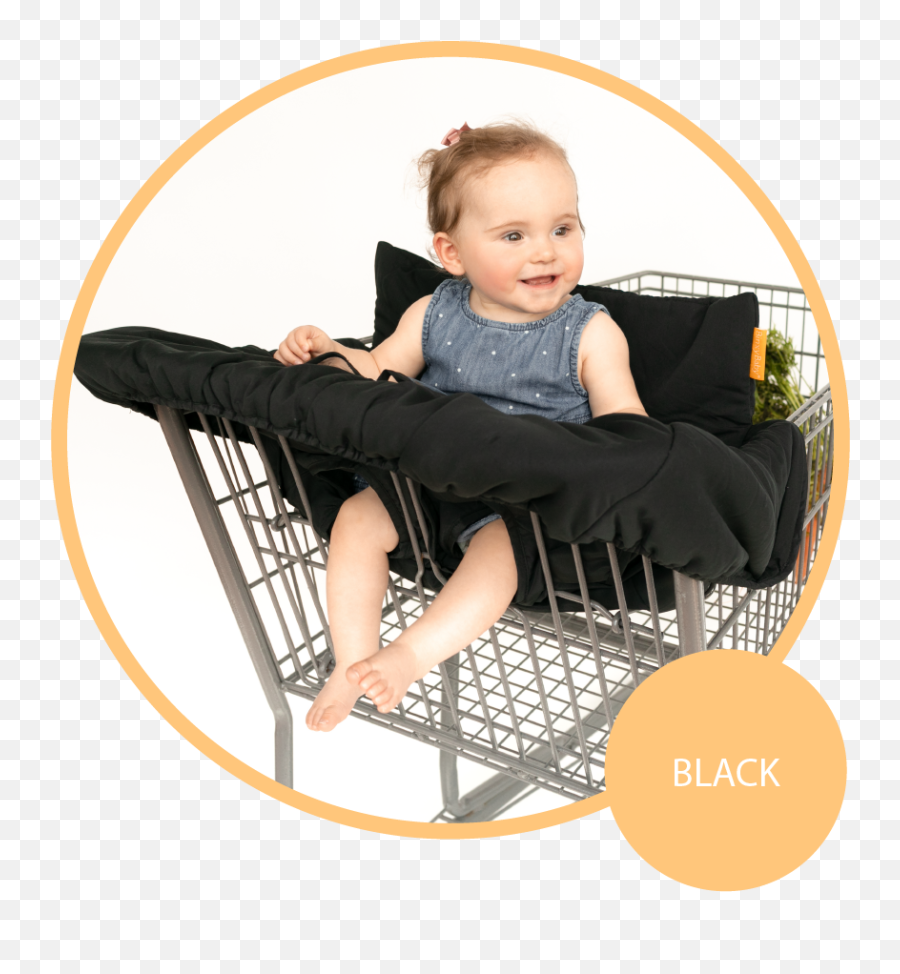 Shopping Cart Cover - Cart Handle Cover Binxy Baby Baby Shopping Cart Cover Black Emoji,Baby Transparent