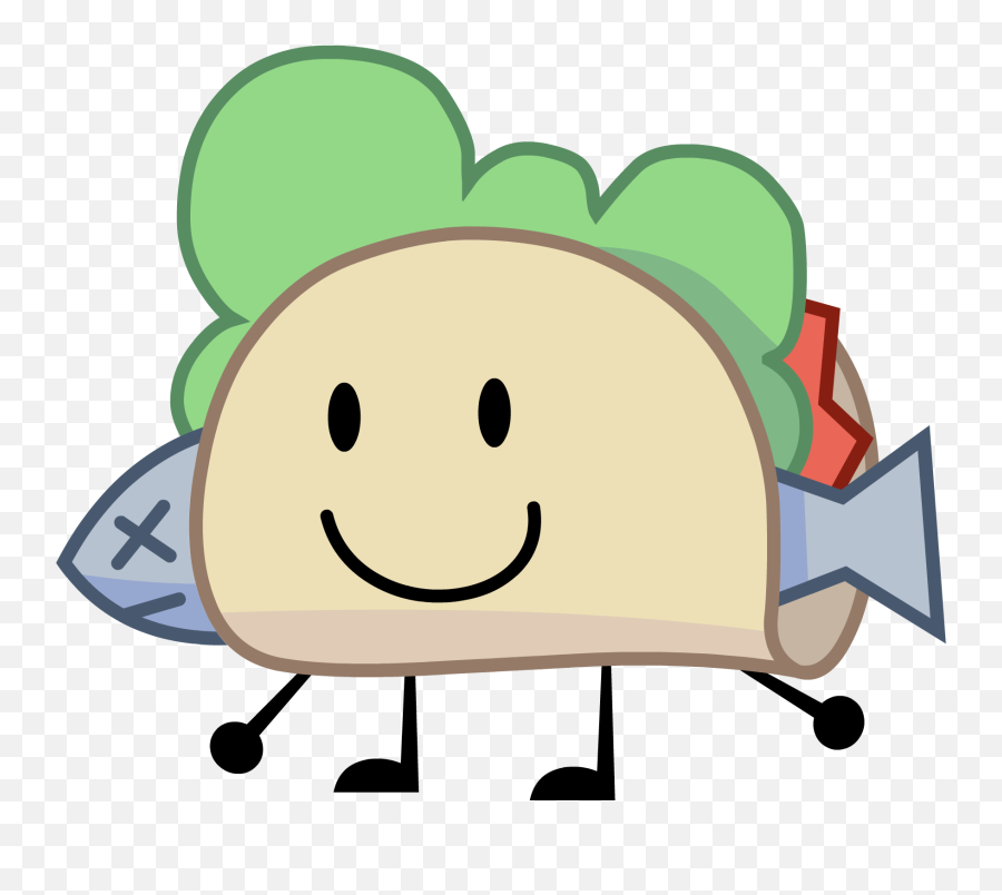 Taco Battle For Dream Island Wiki Fandom - Bfb Taco Emoji,Taco Clipart Black And White