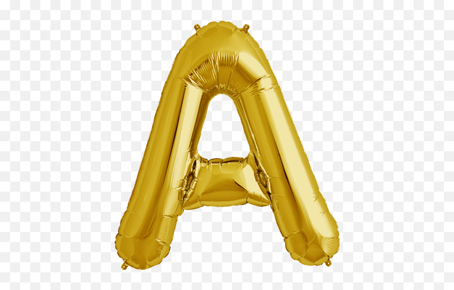 Gold Foil Balloons - Letter Balloons Gold Emoji,Gold Balloons Png