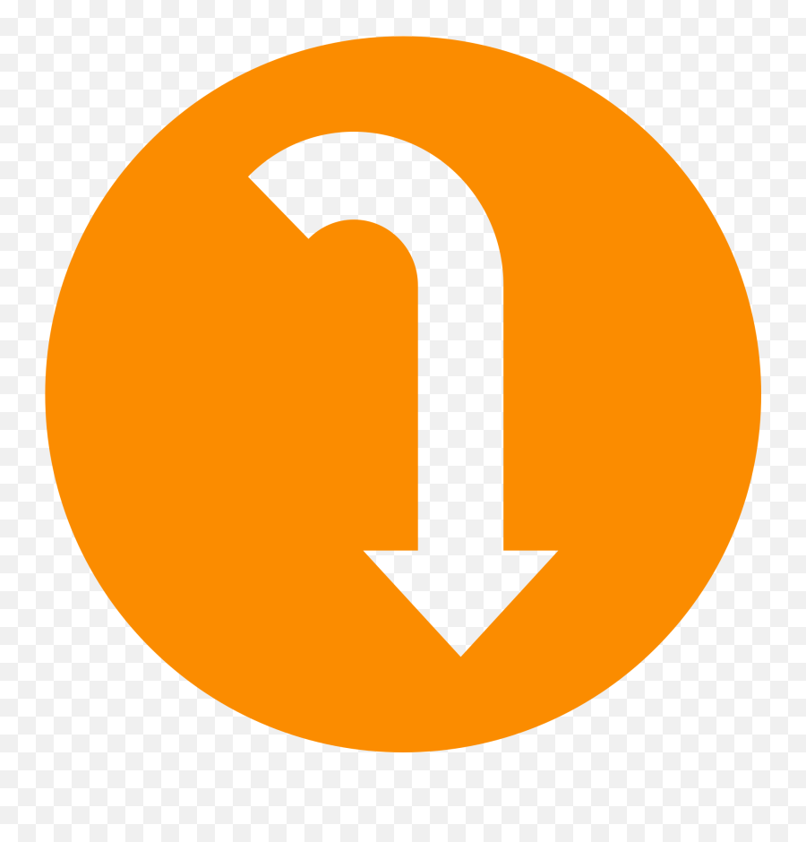Fileeo Circle Orange Arrow - Godownsvg Wikimedia Commons Emoji,Orange Arrow Png