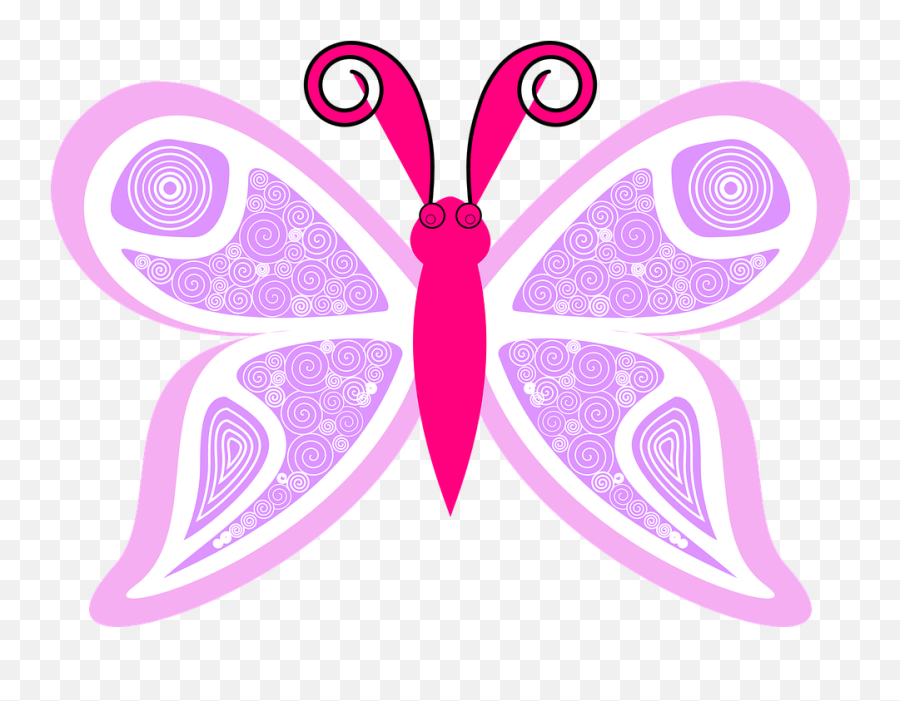 Butterfly Cute Pink - Free Vector Graphic On Pixabay Emoji,Pink Butterfly Png