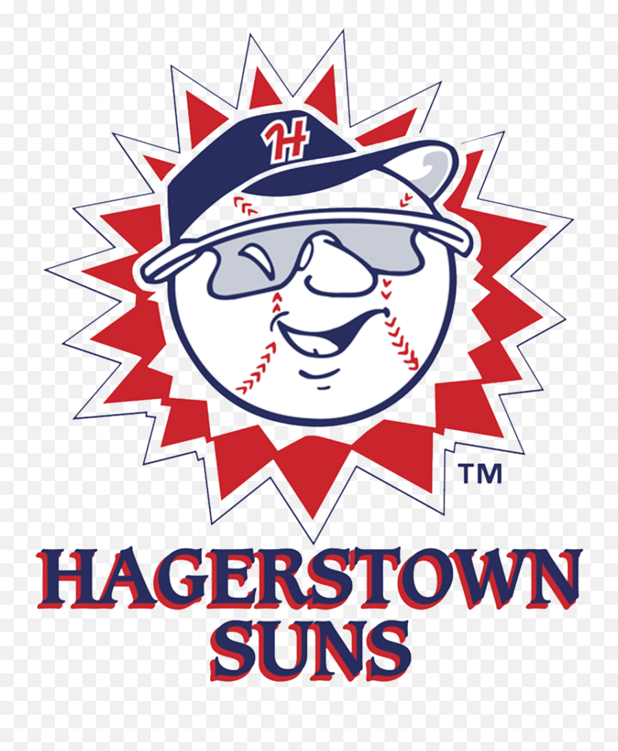 While The Logos Of The Hagerstown Suns And Sun Logo - Hagerstown Suns Logo Emoji,Nba Logo Change