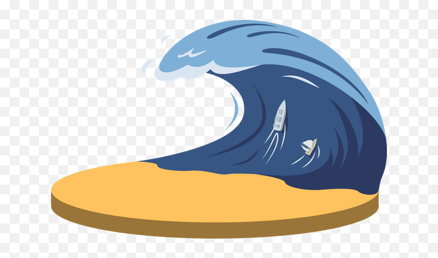 Premium Natural Disasters Illustration Pack From Nature Emoji,Tsunami Clipart