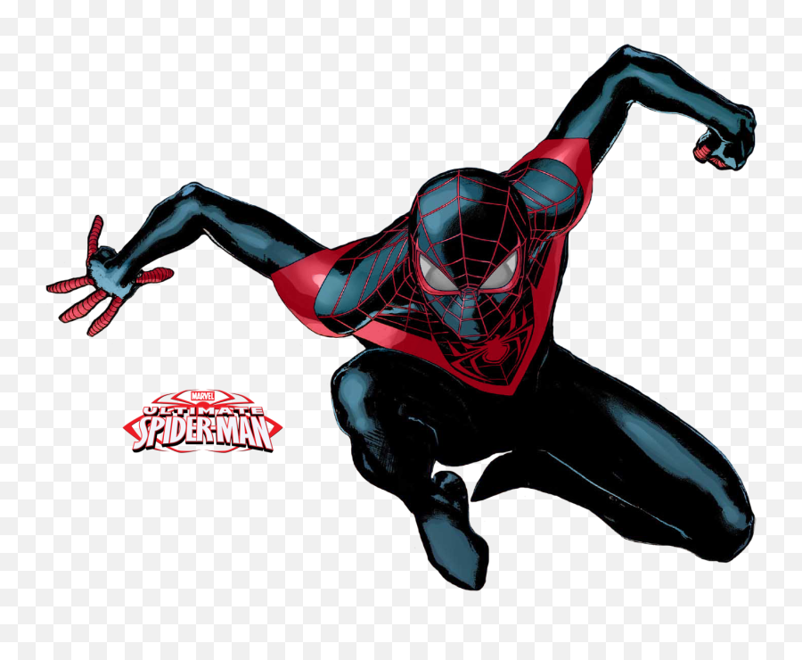 Spider Man Clipart Ultimate Spiderman - Ultimate Spiderman Miles Morales Png Emoji,Miles Morales Logo