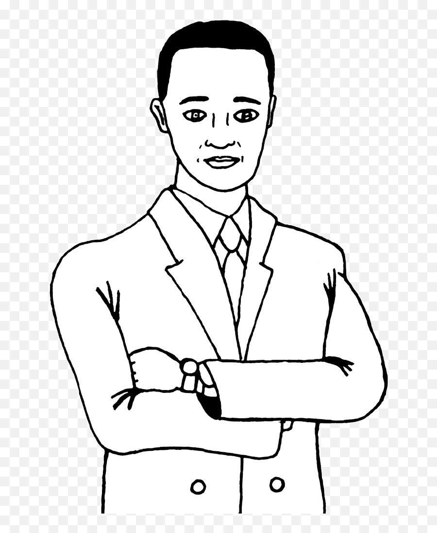 Download Man Wearing A Suit Clipart - Cartoon Man Wearing Worker Emoji,Suit Clipart
