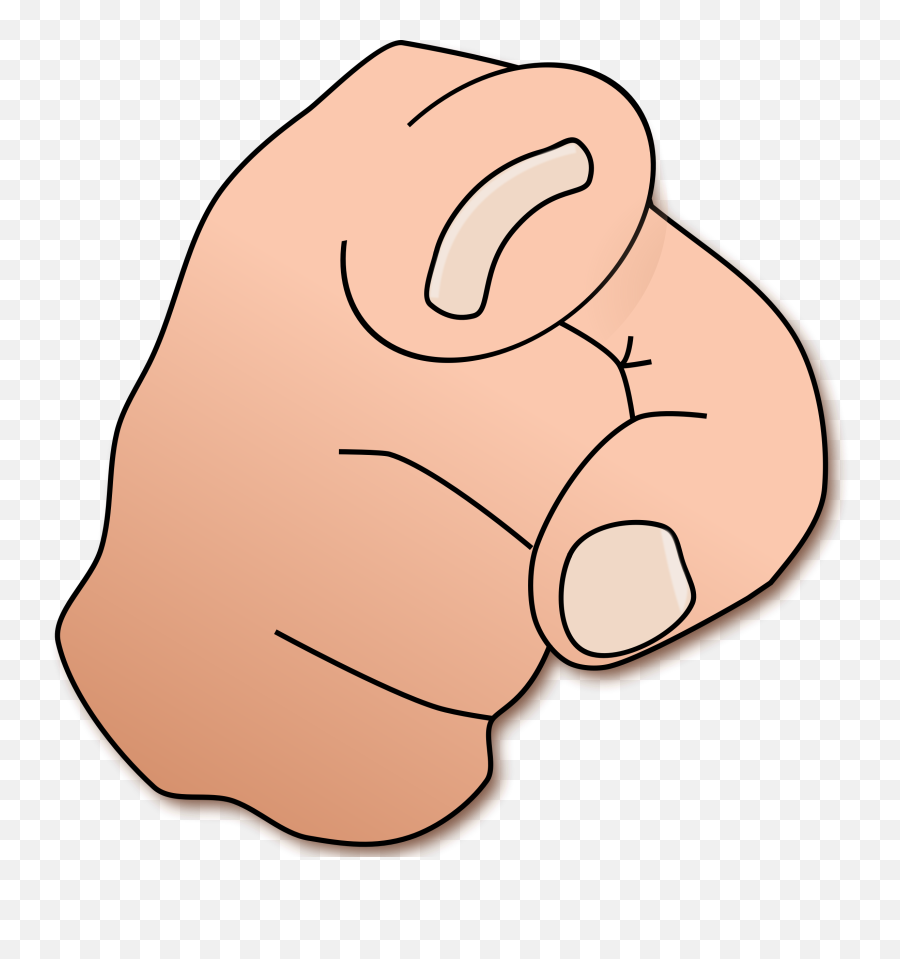 Middle Finger Clipart 5 Clip Art - Emoji Finger Pointing At You,Finger Clipart