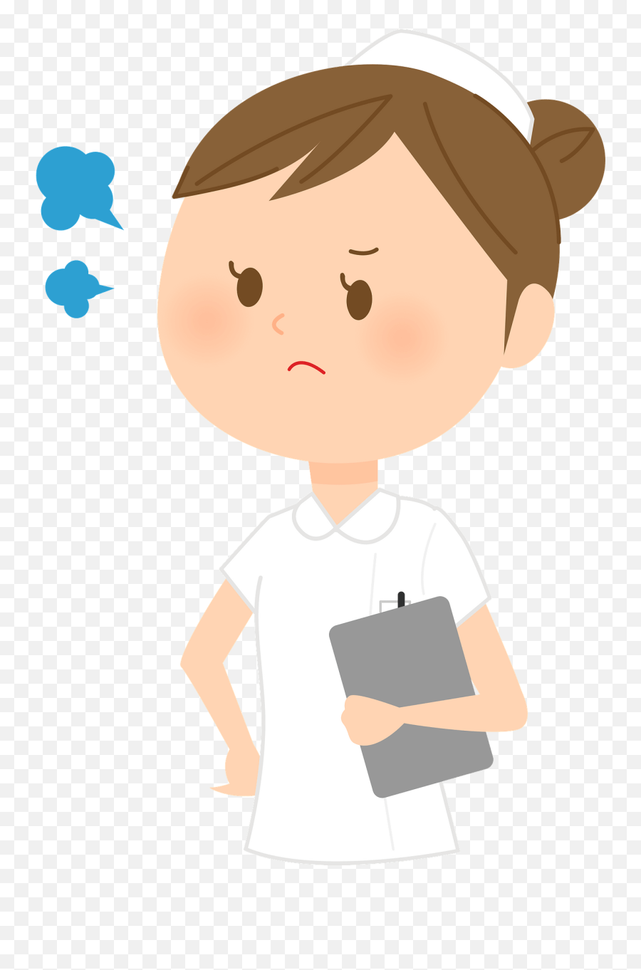 Nurse Woman Is Angry Clipart - Happy Emoji,Angry Clipart