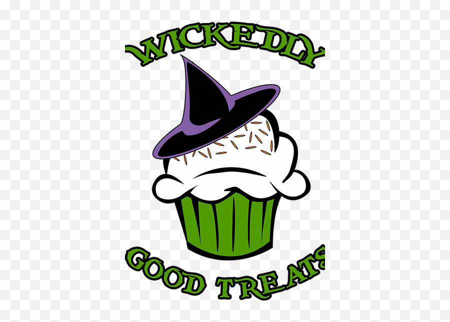 Home Wickedly Good Treats - Witch Hat Emoji,Cupcake Logo