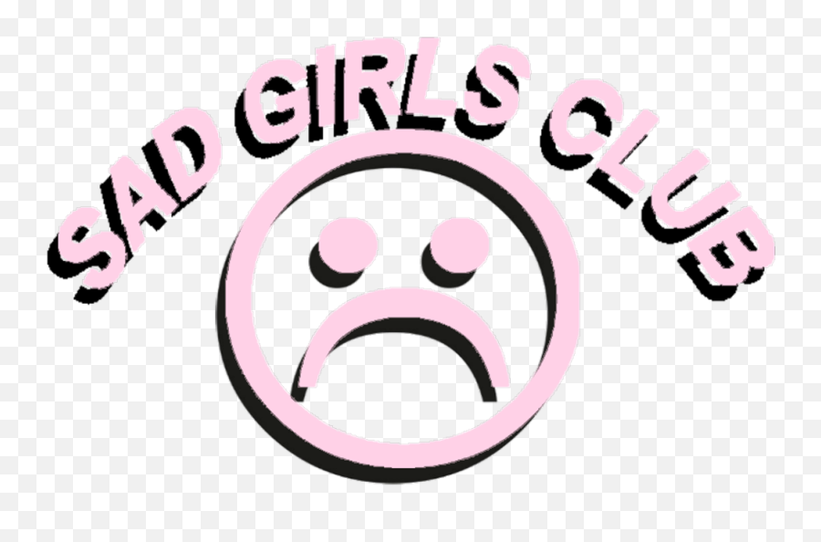 Download Sad Face Tumblr Png - Sad Girl Club Transparent Emoji,Sad Png