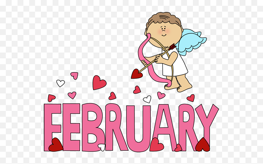 February Valentine Love Clip Art - Clip Art February Birthday Emoji,February Clipart
