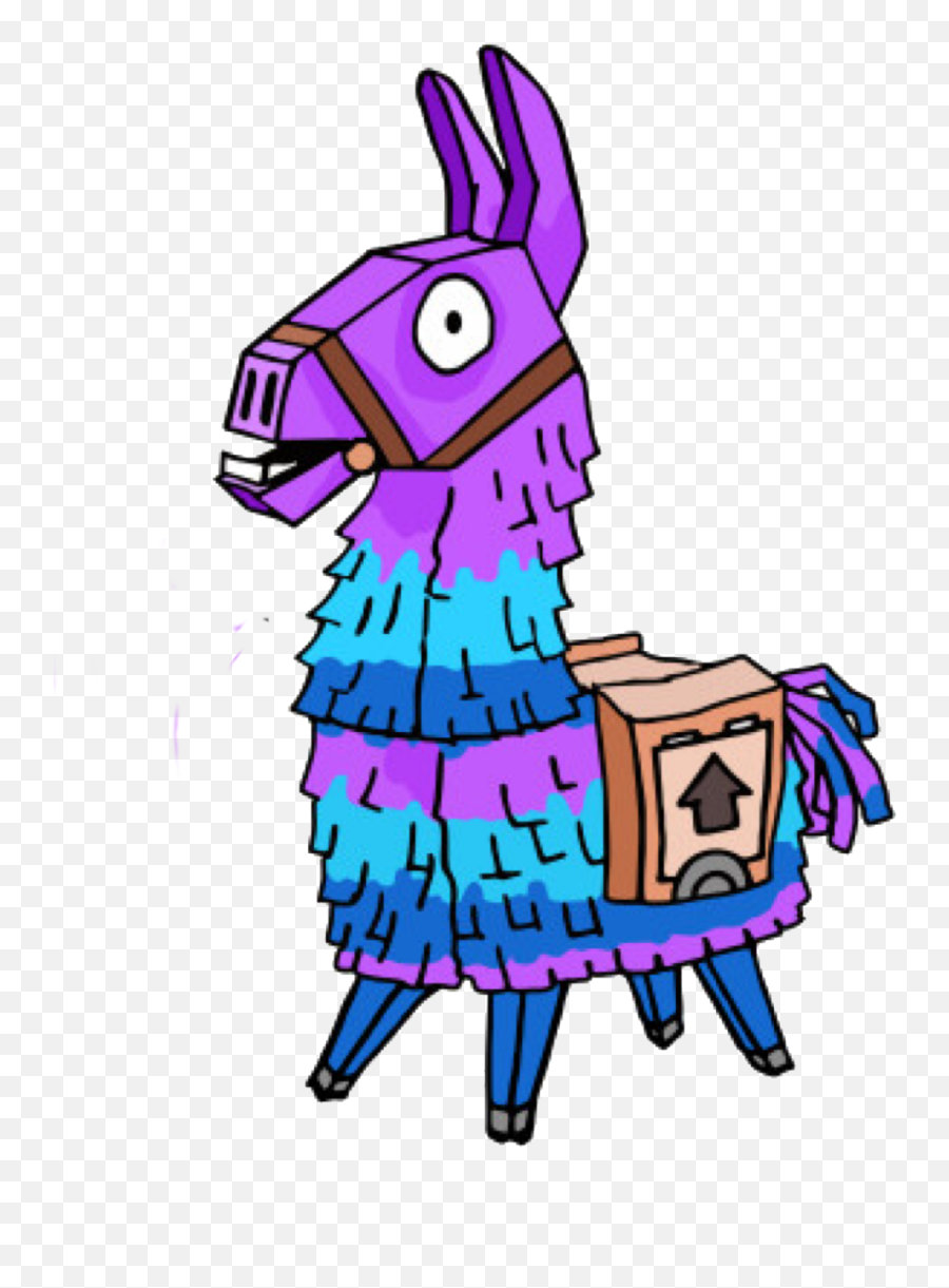 Llama Loot - Fortnite Llama Clipart Emoji,Llama Clipart