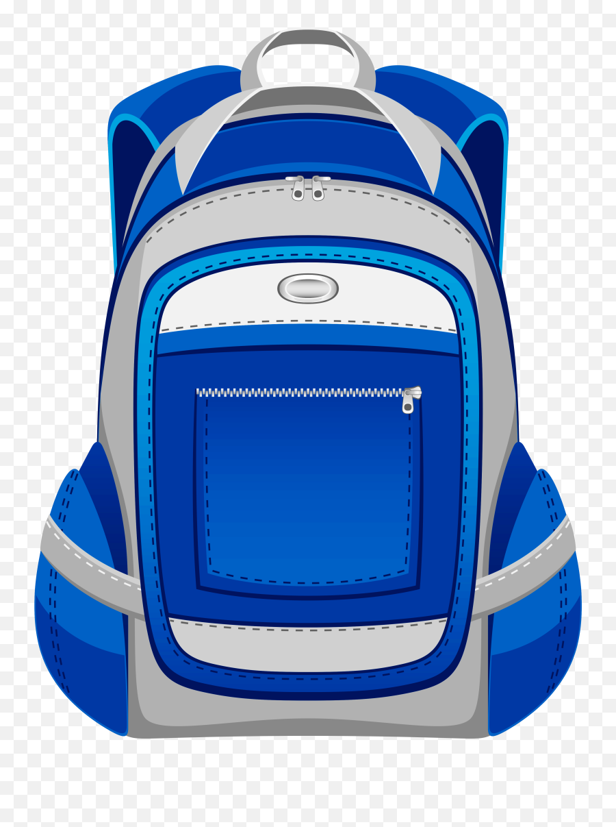 Backpack Gallery School Clipart Image - School Backpack Clipart Emoji,School Clipart