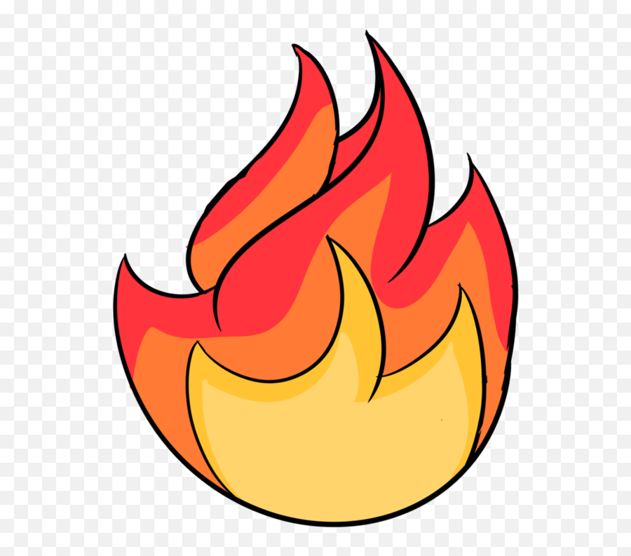 Clip Art Fire Cartoon Portable Network - Cartoon Fire Logo Hd Emoji,Cartoon Fire Png