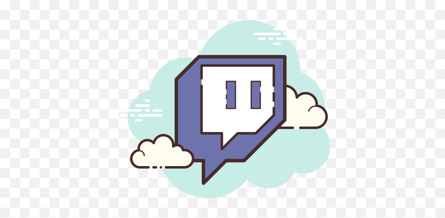 Free Flat Twitch Icon Of Cloud - Twitch App Icon Cloud Emoji,Twitch Png