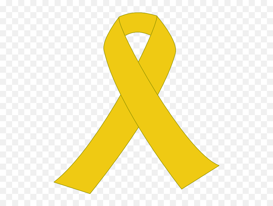 Yellow Ribbon Transparent Png - Yellow Ribbon Logo Transparent Emoji,Yellow Ribbon Png