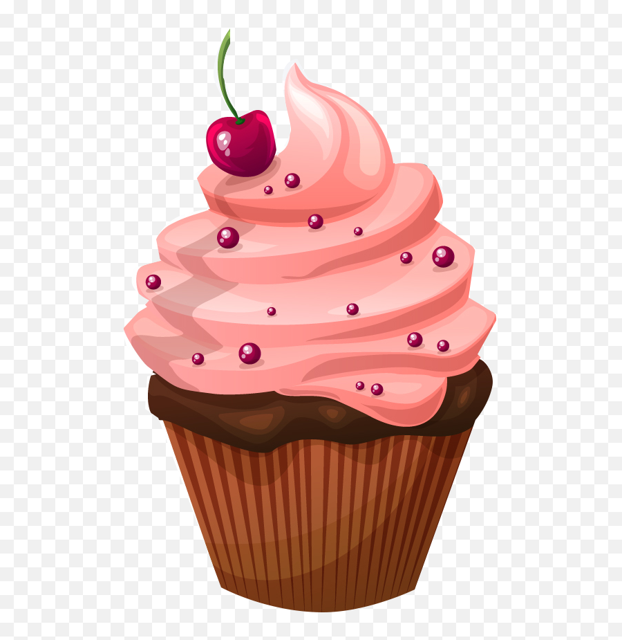 Cupcake Muffin Birthday Cake Chocolate Cake Frosting U0026 Icing - Imagen De Cup Cake Emoji,Chocolate Cake Png