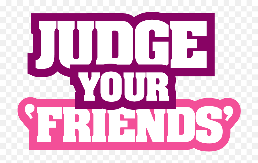 Judge Your Friends Party Game - Language Emoji,Gavel Logo