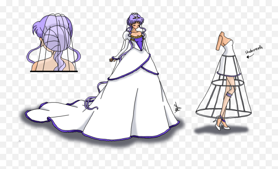 Kousagiu0027s Wedding Dress By Nads6969 - Wedding Dress Nads6969 Kousagi Emoji,Wedding Dress Clipart