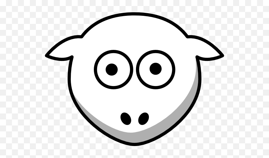 Sheep Head White - Looking Straight Clip Art At Clkercom Sheep Cartoon Clipart Head Emoji,Watching Clipart