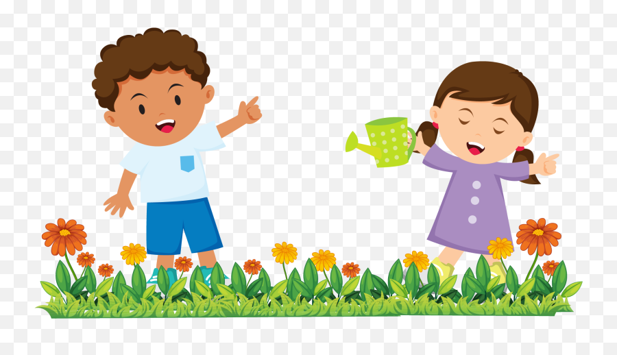 Gardener Clipart Childrens Garden - Gardening Kids Clipart Emoji,Garden Clipart