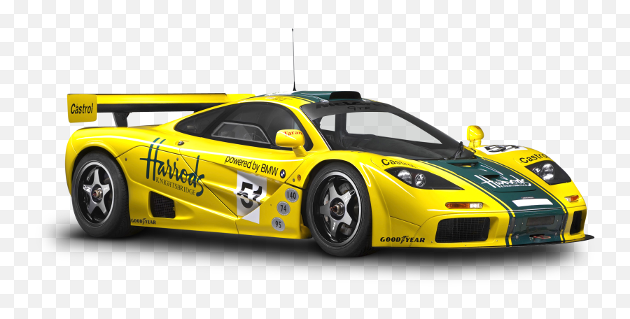 Mclaren P1 Gtr Yellow Sports Car Png - Mclaren F1 Gtr Png Emoji,Sports Car Png
