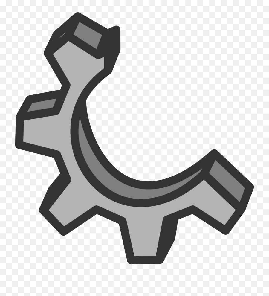 Gears Png - Gears Clipart Svg Gear Png 443045 Vippng Half Gear Emoji,Gear Clipart