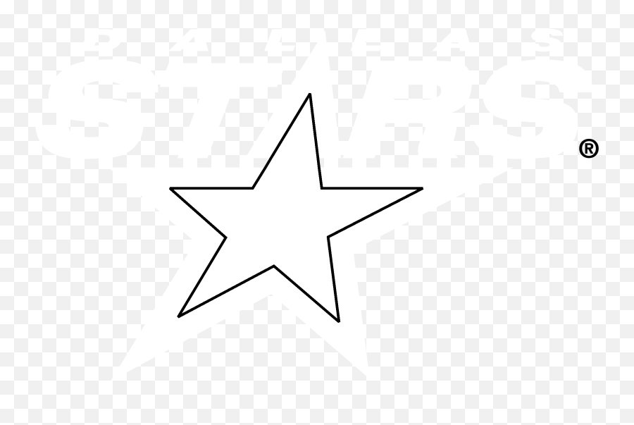 Dallas Stars Logo Black And White - Dallas Stars Background Black With Logo Emoji,Dallas Stars Logo