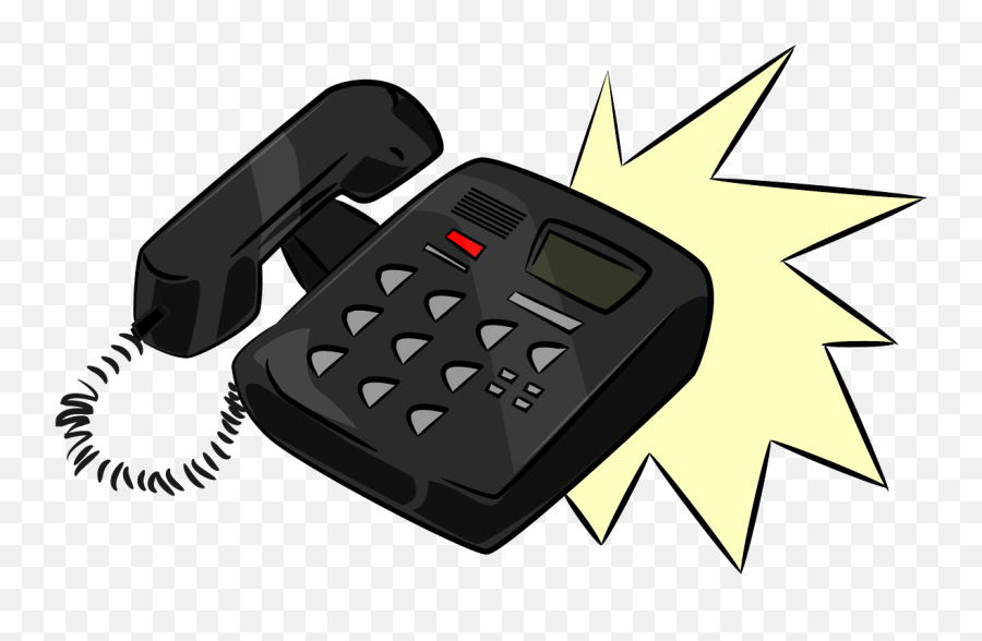 Phone Clipart Office Phone Phone Office Phone Transparent - Phone Ringing Cartoon Png Emoji,Phone Clipart