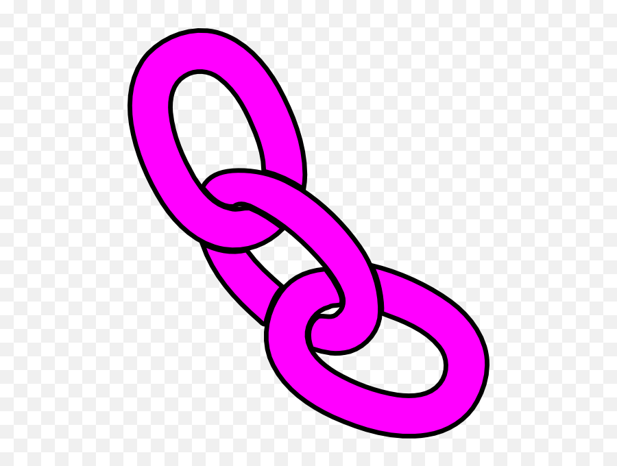 Pink Chain Clipart - 5 Link Chain Clipart Emoji,Chain Clipart