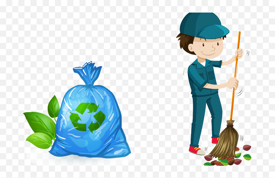 Download Reduce Reuse And Recycle - Janitor Vector Png Emoji,Custodian Clipart