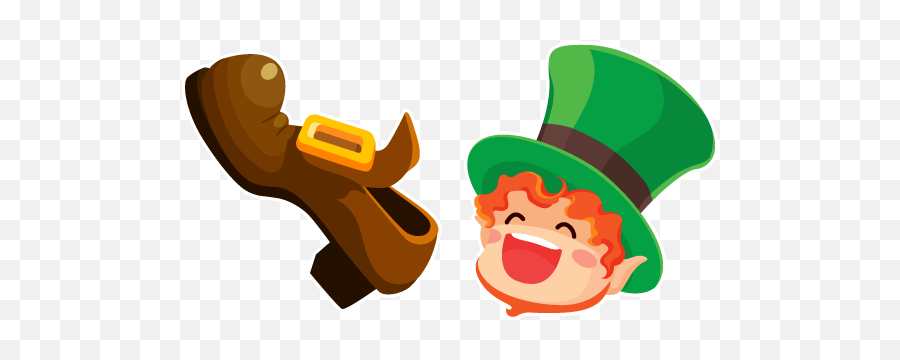 Saint Patricku0027s Day Leprechaun And Shoe Cursor U2013 Custom Emoji,Leprechaun Hat Transparent