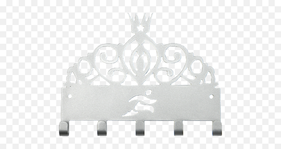 Download Hd Disney Princess Tiara Runner Silver 5 Hook Medal Emoji,Silver Princess Crown Png