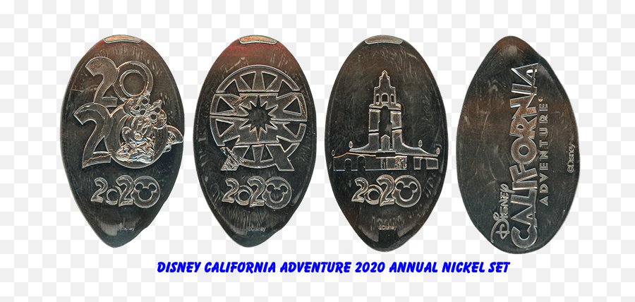 Pressed Coins At Dca Starting In 2018 Emoji,Disney California Adventure Logo