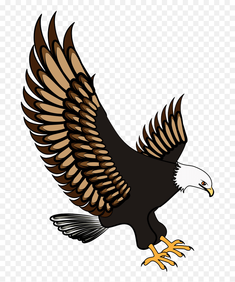 Eagle Clipart - Clipartworld Flying Eagle White Background Emoji,Cool Clipart
