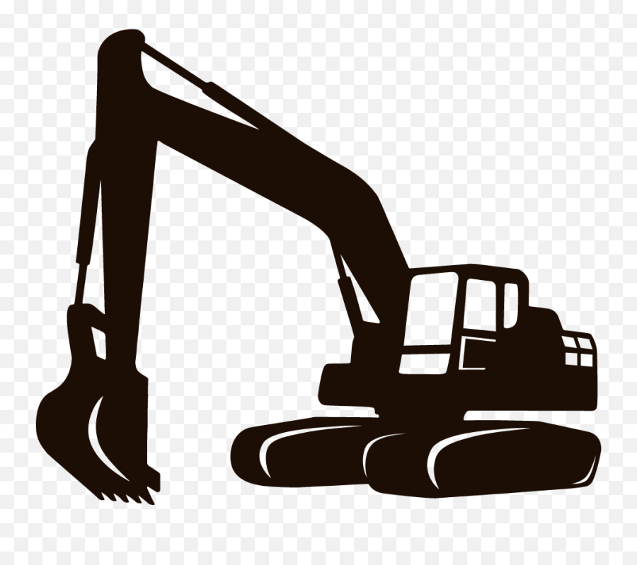 Bulldozer Clipart Backhoe Bulldozer Backhoe Transparent - Excavator Clipart Emoji,Bulldozer Clipart