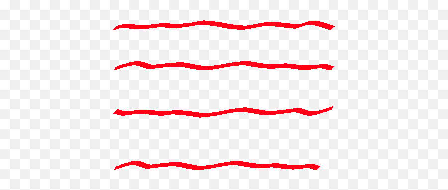 Red Squiggle - Single Red Wavy Line Emoji,Wavy Lines Png